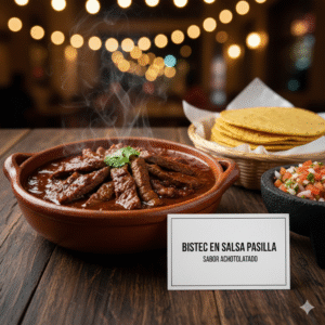 Bistec en Salsa Pasilla