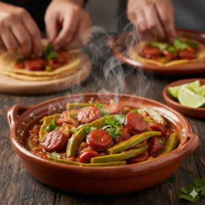 🌵 Longaniza con Nopales